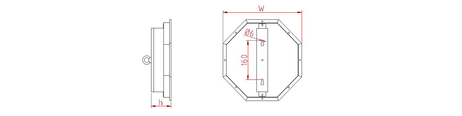 ZCLED100R840/OCTAGON-M-IP65