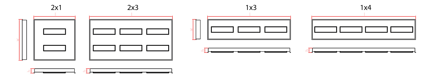 ZCLED-STR90-1x4-840-15,4k/M625-L-01000
