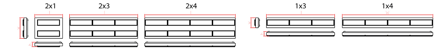 ZCLED-STR60-2x4-840-30,5k/HR-L-01000